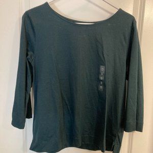 NWT Uniqlo 3/4 sleeve mercerized cotton T-shirt Medium